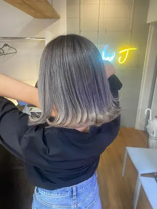 ミディアム カラー ヘアアレンジ 久米 治仁のヘアスタイル