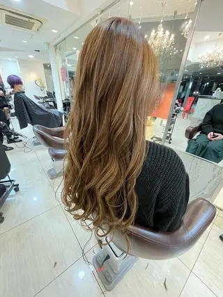 ロング カラー SOYON西大寺店所属・ダブルカラー/ 髪質改善💎安藤のヘアスタイル