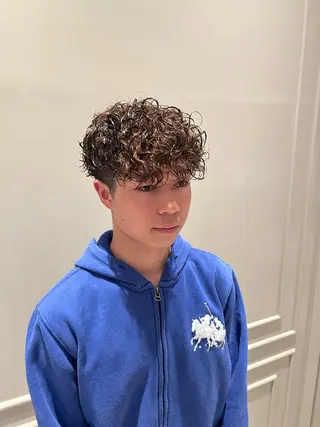 パーマ メンズ ヒロ銀座牛山 友晴のヘアスタイル