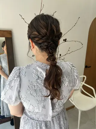 ロング なつめ🐶ショート ベージュカラーのヘアスタイル