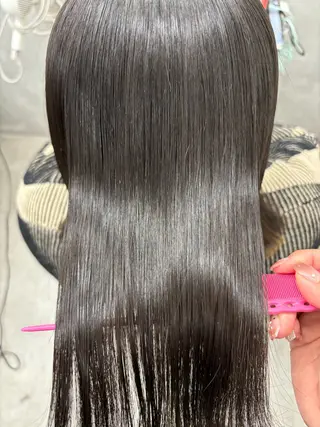 ロング カラー すぐ巻ける縮毛矯正 🍀勝倉　麗のヘアスタイル