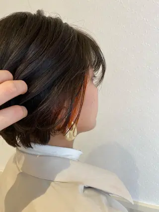 ミディアム カラー 宮内 真乃のヘアスタイル