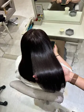 ロング カラー 巻ける縮毛矯正 Sachi🐰のヘアスタイル