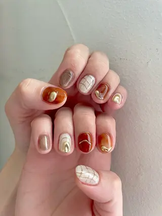 ネイル 甲府市徳行 🧸prunelleのネイルデザイン