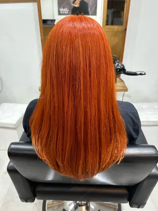 セミロング カラー 🐬脱白髪染めカラー 清水大世🐬のヘアスタイル