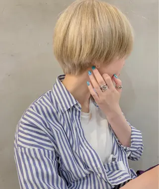 ショート 小顔レイヤー×コンパ クトボブ/林隆平のヘアスタイル