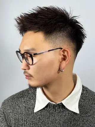 ショート ヘアアレンジ メンズ プレミアムバーバー新宿店所属・⚡️メンズ特化⚡️ 倉林 隼大のヘアスタイル