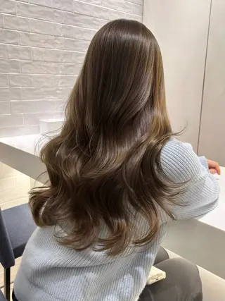 ロング カラー ヘアアレンジ 銀座/韓国レイヤー/ 艶カラー🍓原田侑依のヘアスタイル