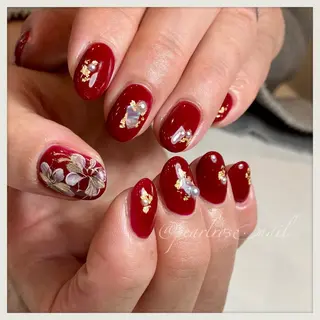 ネイル Beauty salon Ryu・ange所属・PEARL ROSE パールローズのネイルデザイン