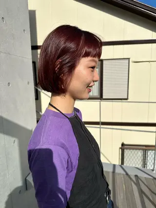 ショート ボブ/似合わせカット /ニュアンスカラーのヘアスタイル