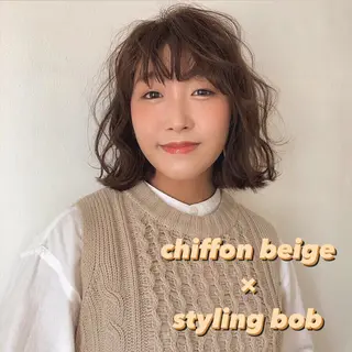 ミディアム カラー h a k u 大倉 卓人のヘアスタイル