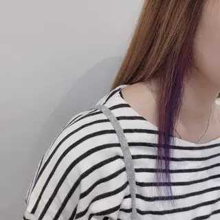 ロング カラー 推しカラー🎨横浜 ブリーチ/ yuaのヘアスタイル