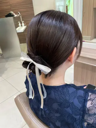 ヘアアレンジ 韓国ヘアメイク🎀/ 縮毛矯正✨山本媛香のヘアスタイル