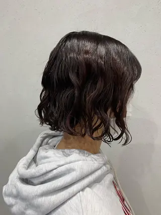 ショート パーマ ボブパーマコテ巻き風 パーマNo1深江秀平のヘアスタイル