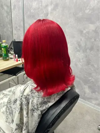 ミディアム カラー ミルクティー/ピンク カラー/ みう🎀のヘアスタイル