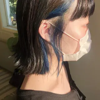 ミディアム カラー 齋藤 咲のヘアスタイル