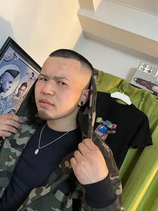 ショート メンズ メンズパーマ メンズカットYUKIのヘアスタイル