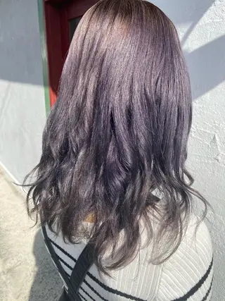 セミロング カラー ヘアアレンジ Design Color🐰アユミのヘアスタイル