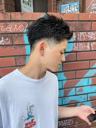 メンズ レイヤー/スパイキー ショート/坂本翔のヘアスタイル