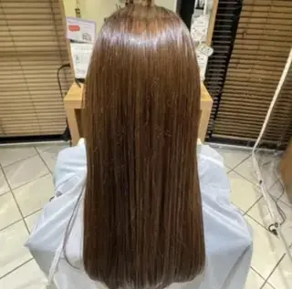 ロング カラー 好印象メンズ特化/就 活/縮毛髪質改善のヘアスタイル