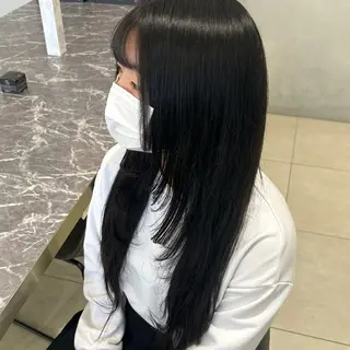 ロング 根本 美咲のヘアスタイル