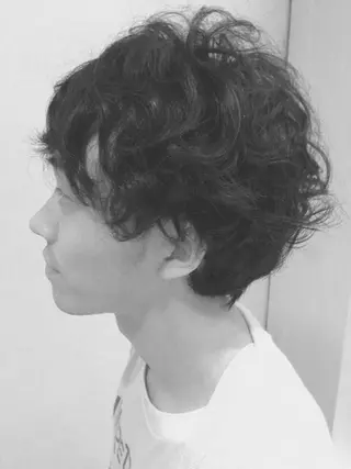 ショート パーマ メンズ GOSSIP所属・GOSSIP信国 瑞絵のヘアスタイル