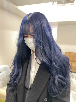 ロング ゅぃ /韓国風/顔周りのヘアスタイル