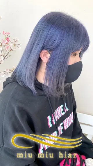 ミディアム カラー ビューティー　クララ所属・🌈miu miu hair✂️💕のヘアスタイル
