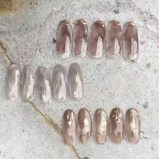 ネイル Ray. ちゅるん系ニュアンスのネイルデザイン