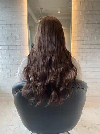 ロング カラー &chaLme   心斎橋所属・emi/髪質改善/ 韓国風/艶カラーのヘアスタイル