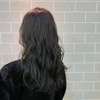 ロング カラー パーマ ヘアアレンジ メンズ キッズ マツエク・マツパ Luela堅田所属・田中 裕士のヘアスタイル