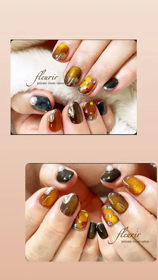 ネイル フルリール 【プライベートサロンのネイルデザイン