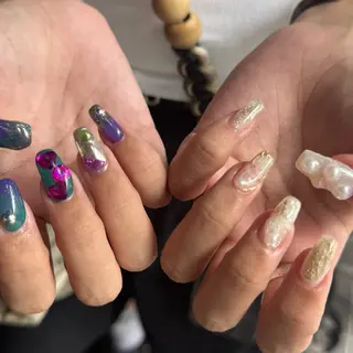 セミロング 小川 柚香のネイルデザイン