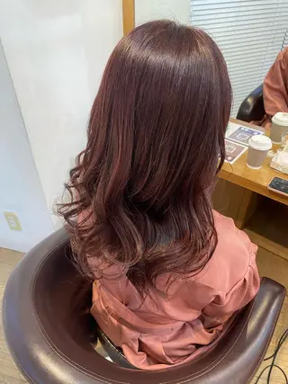 ロング 美髪/髪質改善 レイヤー/透けカラーのヘアスタイル