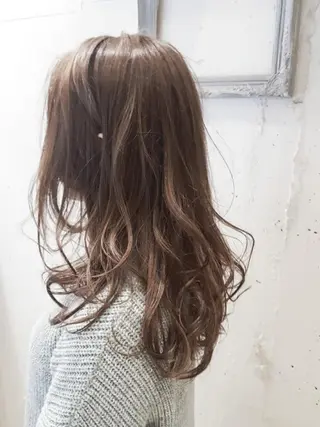 ロング カラー 尾野 恭平のヘアスタイル