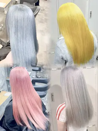 ロング カラー 横浜ハイトーン特化 🤍美容師ヨシキのヘアスタイル