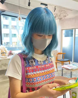 ミディアム カラー 髙橋 玲渚のヘアスタイル