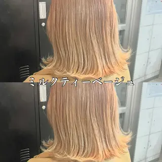 ミディアム 🌈カラー特化 ハイトーンけいと🌈のヘアスタイル