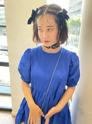 ショート ヘアアレンジ 増井 彩乃のヘアスタイル