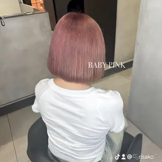 ミディアム カラー 大阪 梅田/ ハイトーン/エクステのヘアスタイル