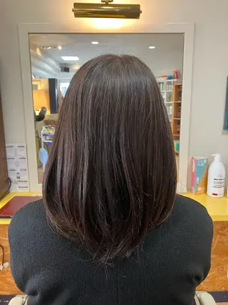 ミディアム カラー 横田 尚登のヘアスタイル