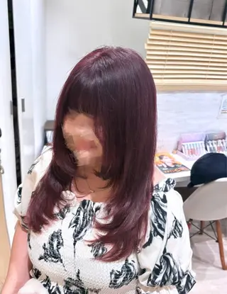 ロング カラー ✧HINA✧ 韓国風/レイヤーのヘアスタイル