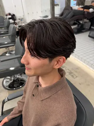 パーマ メンズ パーマ特化/フェザー パーマシャドウ/真生のヘアスタイル