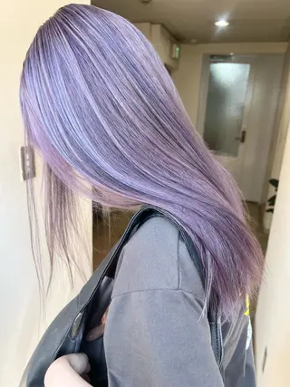 ロング ブリーチ/ハイトーン レイヤー/Maanaのヘアスタイル