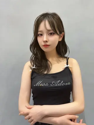 ロング MASHU韓国ヘア/ レイヤー/透明感カラのヘアスタイル