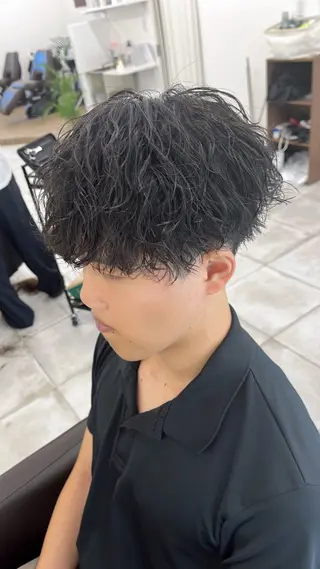 ショート パーマ メンズ 🏆メンズヘア特化 🥇代表りんぺーのヘアスタイル