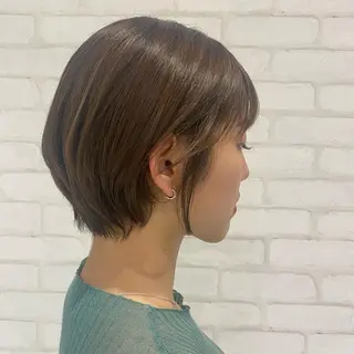 ショート カラー パーマ ノンダメージサロンBonheur銀座並木通り店所属・ULTOWA/銀座 ERIのヘアスタイル