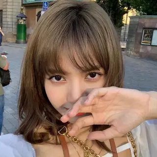 ミディアム カラー ブリーチなし/透明感 /ショート/大世のヘアスタイル