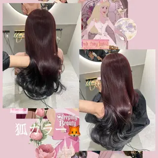 ロング カラー ヘアアレンジ eN°byyoureshair所属・🎀トップスタイリ スト湯川響🎀のヘアスタイル