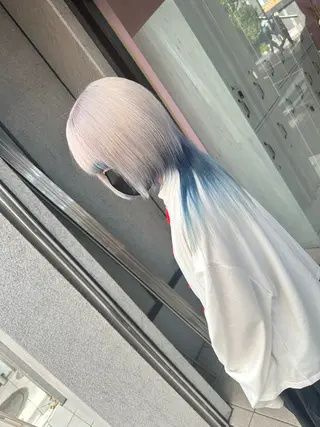 セミロング カラー ブリーチ人気No.1 MANATO🎨🌈のヘアスタイル